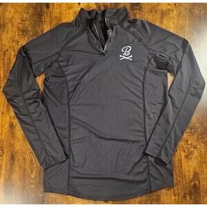 UNRL + Barstool Stride Collection Performance Pullover 1/4 Zip Black Small Men’s
